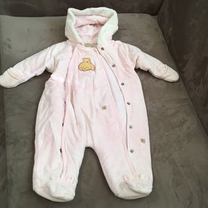 Baby Girls classic Winnie the Pooh footed jacket